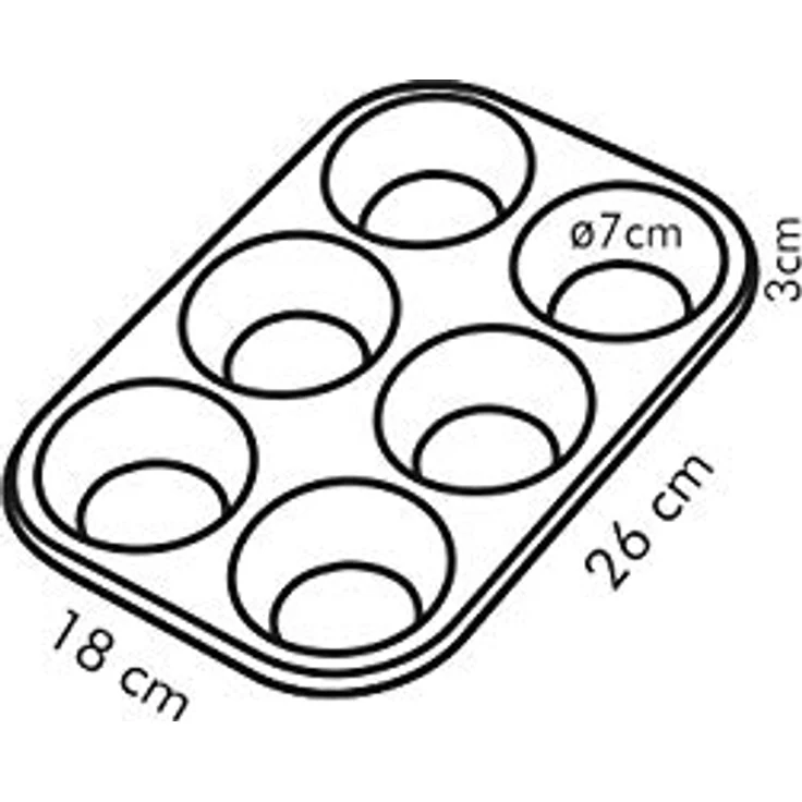 Tescoma Backform, schwarz, 26.5 x 18 x 3 cm – Bild 6