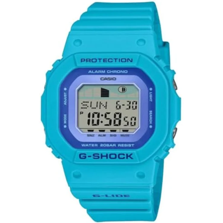 CASIO G-SHOCK Chronograph GLX-S5610-2ER, digitale Quarzuhr, stoßfest, robust, urbanes Design, blau – Bild 2