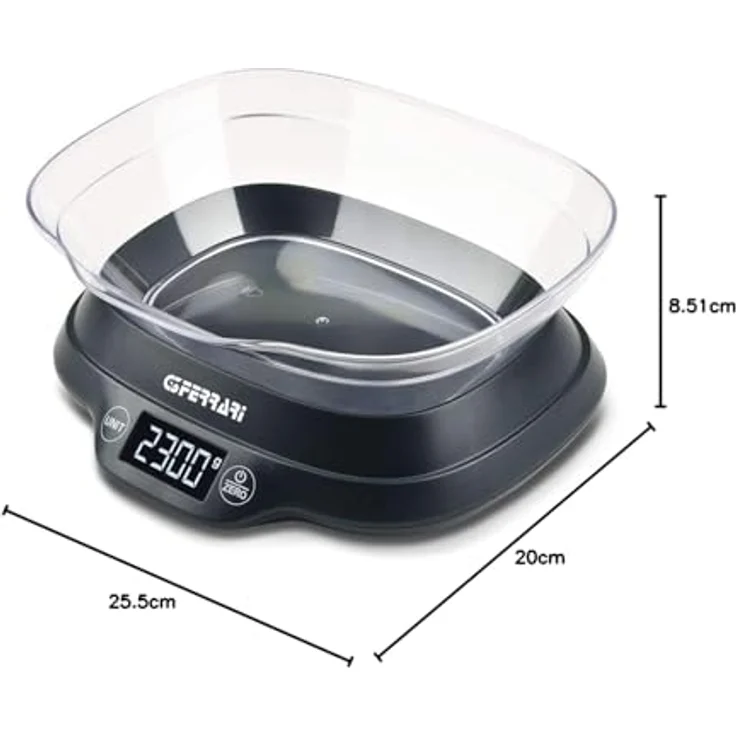 G3Ferrari G20093 Ginny Elektronische Küchenwaage mit Schale, 1 g-5 kg – Bild 6