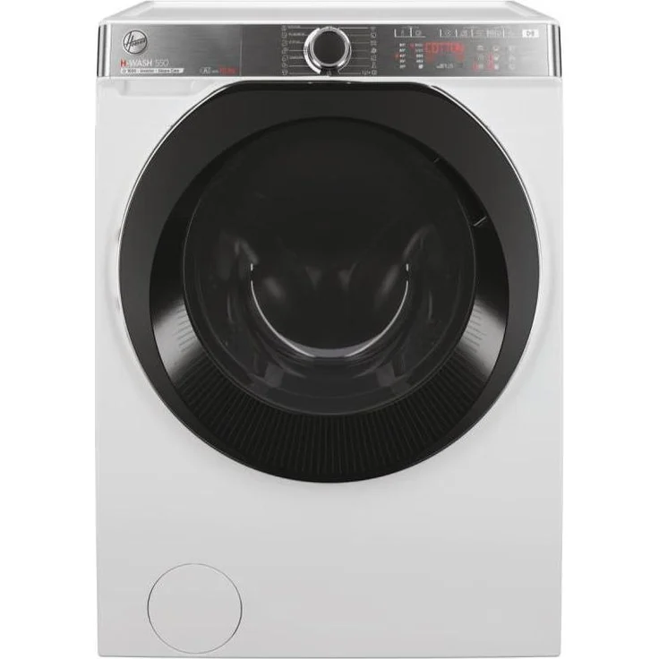 Hoover H-WASH 550 H5WPB610AMBC8-S Frontlader Waschmaschine, 10 kg, 1600 RPM, Weiß, Energieeffizienzklasse A, Aquastop, Restzeitanzeige, Smart Home kompatibel