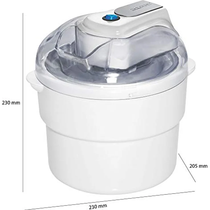 Clatronic ICM 3581 Eiscreme-Maker , geeignet zur Zubereitung von Sorbet, Eis und Frozen Joghurt, für bis zu 1500 ml Eiscremé, Deckel mit Nachfüllöffnung, weiß – Bild 6
