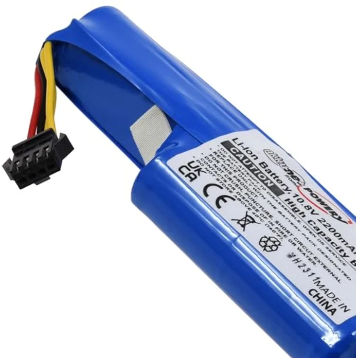 Powery Akku für Saugroboter Vileda VR102, Vileda VR ONE, 10,8V 2200mAh Li-Ion – Bild 5