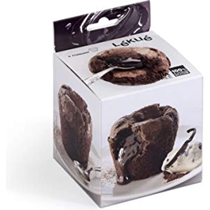 Lékué 2413006N06M017 Lava Cake Formen 100% Platin-Silikon 6 Stück – Bild 7