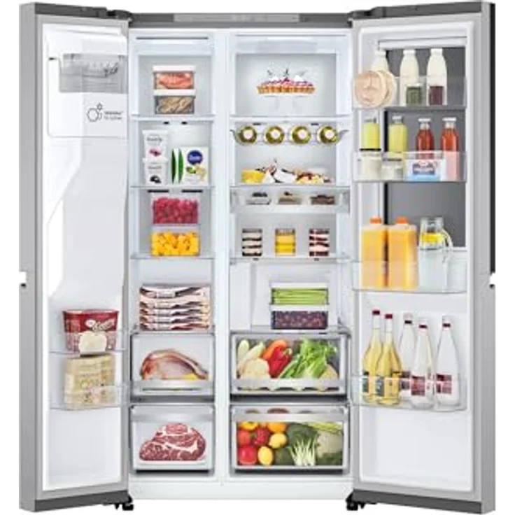 LG GSXE90MBAD, Side-by-Side Kühlkombination, 628 l, Silber, mit Smart Inverter Compressor® und InstaView® Technologie – Bild 7