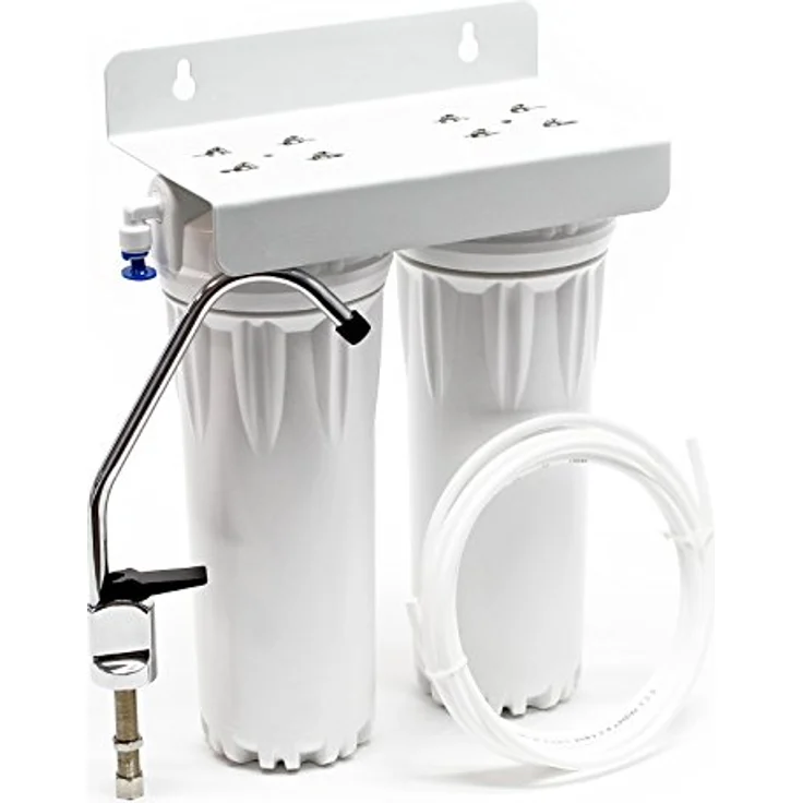 Naturewater NW PR302 Doppelfilter mit Sedimentfilter und Aktivkohleblock Wasserhahn 2,5 m Schlauch – Bild 2