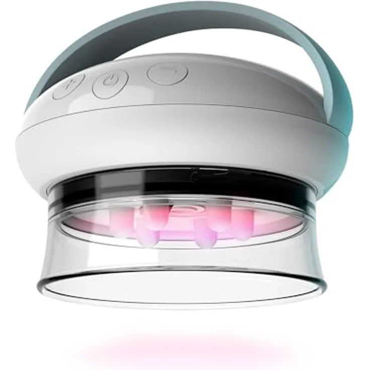 HoMedics Smoothee IR Massagegerät, Vakuum-Saugkraft mit Infrarot-Technologie, inkl. Kühlkopf und austauschbaren Schalen
