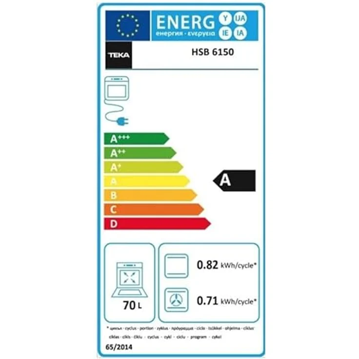 TEKA NEO HSB 6150 FBK, Multifunktionsofen 60 cm mit HydroClean ECO, 6 Funktionen, Teleskopführungen Plus Extension, Kippschutz, A+ in Schwarz – Bild 2