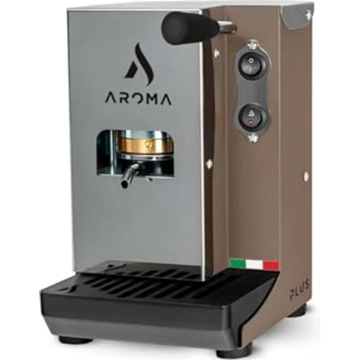 Aroma Plus Basic Kaffeepadmaschine 44mm Taupe – Bild 2