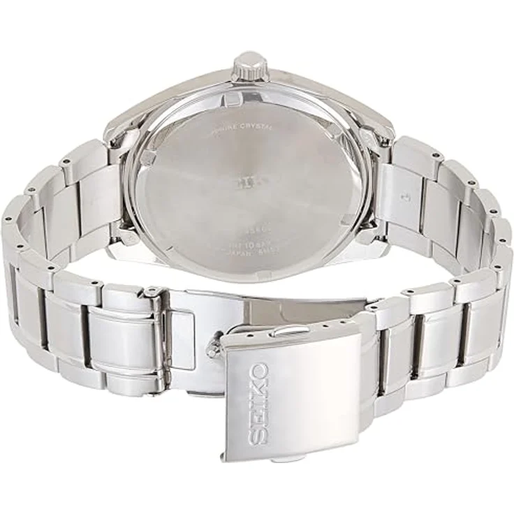 Seiko Quarz SUR309P1 Herrenarmbanduhr, Analoguhr, 40 mm, silber, bau – Bild 3