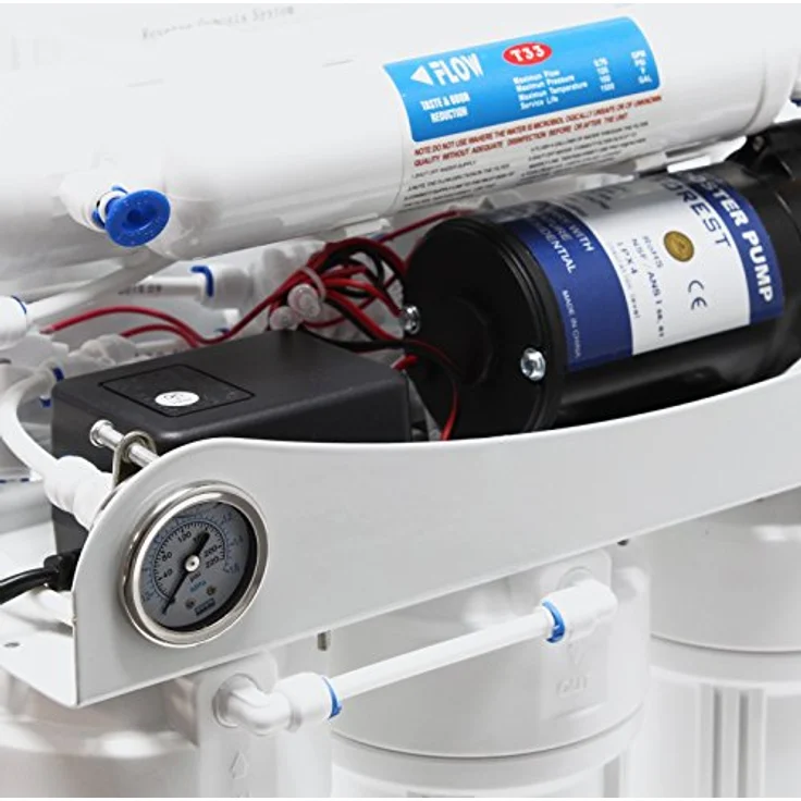 Naturewater 5 Stufen Umkehrosmose RO 180 L-Tag mit Druckerhöhungspumpe und Druckanzeige – Bild 5