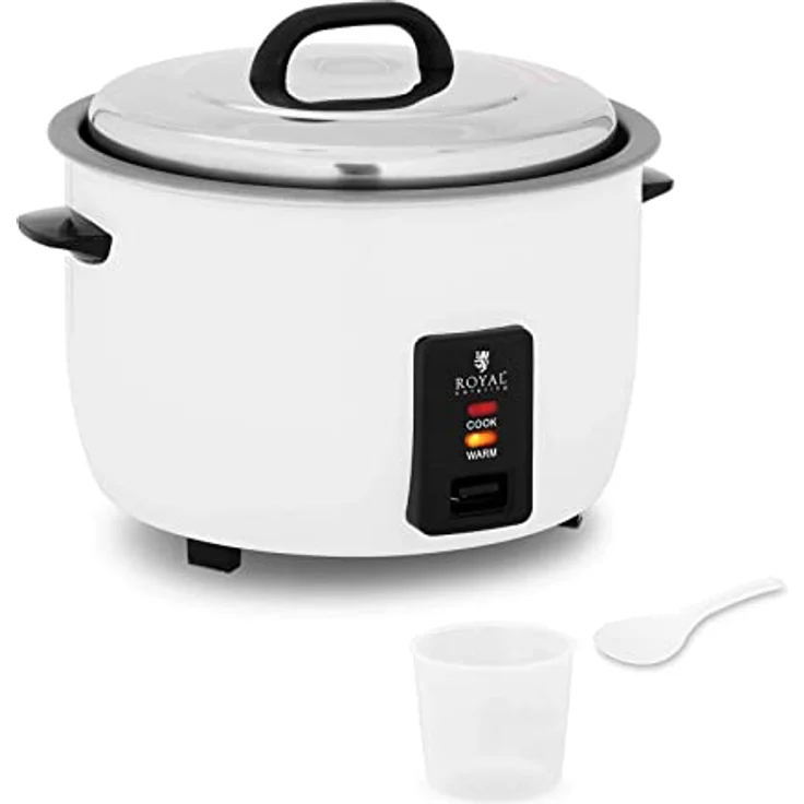 Royal Catering Reiskocher Gastro Dampfkocher RCRK-13L 13L, 1950 W, Edelstahl – Bild 1