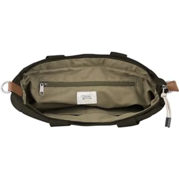 camel active Shopper Aurum, mittelgroße Einkaufstasche aus recyceltem, robustem Nylon, leichtgewichtig mit feinen Details und altsilberfarbenen Beschlägen – Bild 3