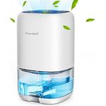 CONOPU Luftentfeuchter 1000ml, Luftentfeuchter Elektrisch, Auto Off&Farbiges LED Licht, Peltier Technologie Update, Tragbar, Ultra Leise, Luftentfeuchter für Zuhause, Badezimmer, Kleiderschrank, White