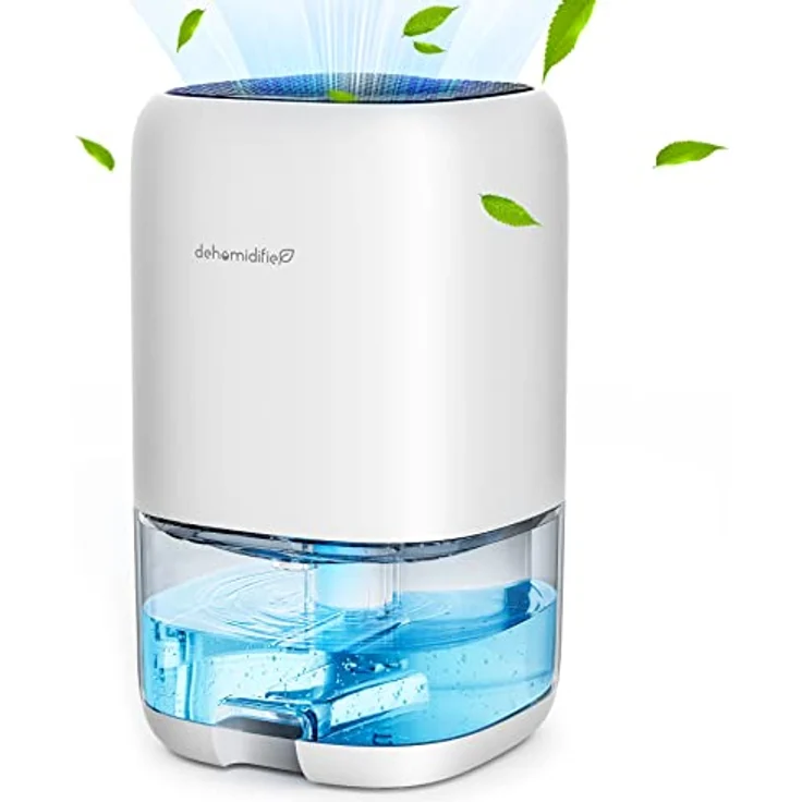 CONOPU Luftentfeuchter 1000ml, Luftentfeuchter Elektrisch, Auto Off&Farbiges LED Licht, Peltier Technologie Update, Tragbar, Ultra Leise, Luftentfeuchter für Zuhause, Badezimmer, Kleiderschrank, White – Bild 1