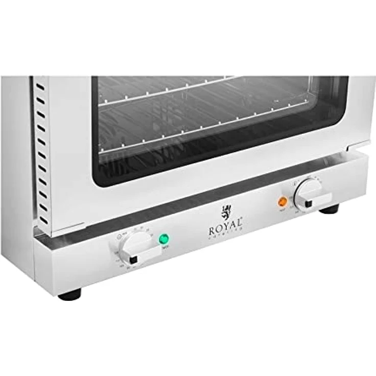 Royal Catering Heißluftofen Konvektomat Kombidämpfer Backofen Edelstahl 2.150 W 3 Gitterroste, Kleinbackofen, Silber – Bild 2
