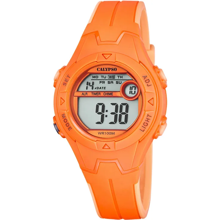 CALYPSO WATCHES Chronograph Junior Collection, Kinderuhr, Quarzuhr, digital, orange