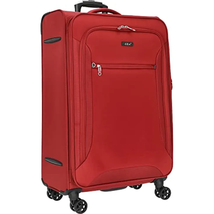D&N Travel Line 6404 Koffer, 78 cm, 100L, Bordeaux – Bild 5