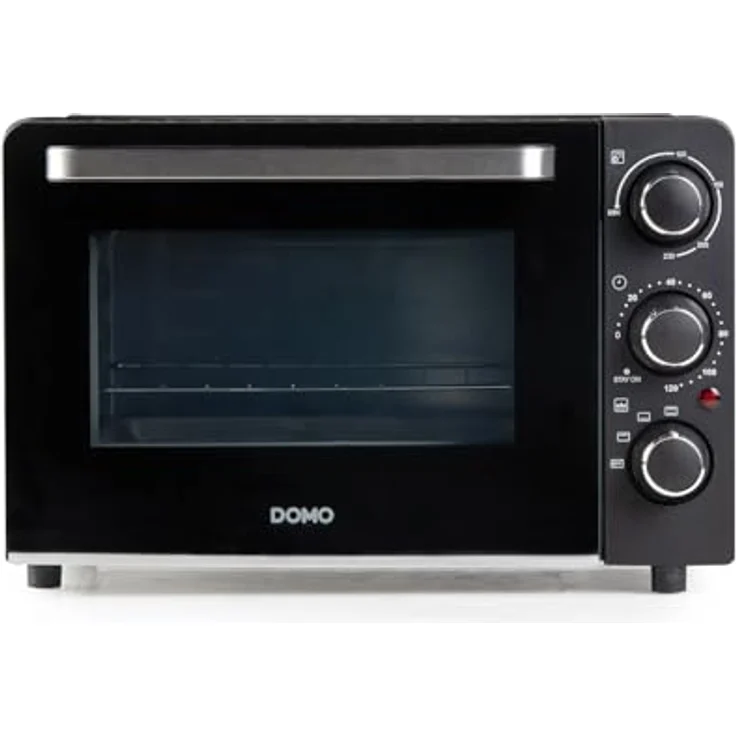 Domo Minibackofen "Bake & Snack" 20L, Tisch-Backofen mit Pizza-Funktion, 1300 Watt, Edelstahl-Griff, schwarz – Bild 8
