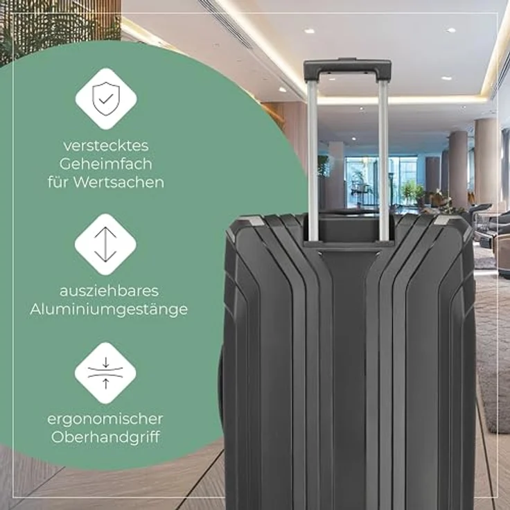 Travelite Elvaa 4w Trolley L Schwarz, 102 l Volumen – Bild 7