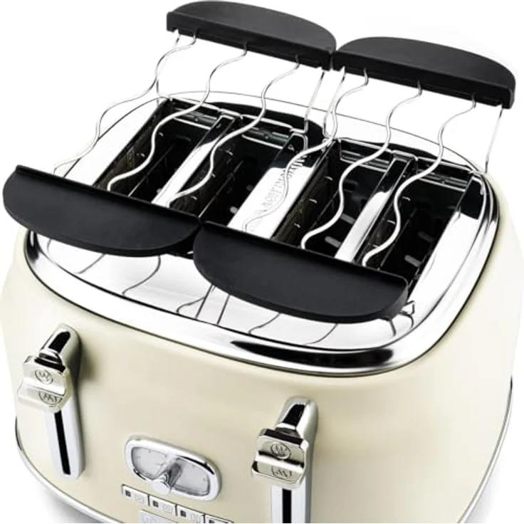 Westinghouse Retroline 4-Schlitz Toaster WKTT809WH Retro weiß – Bild 5