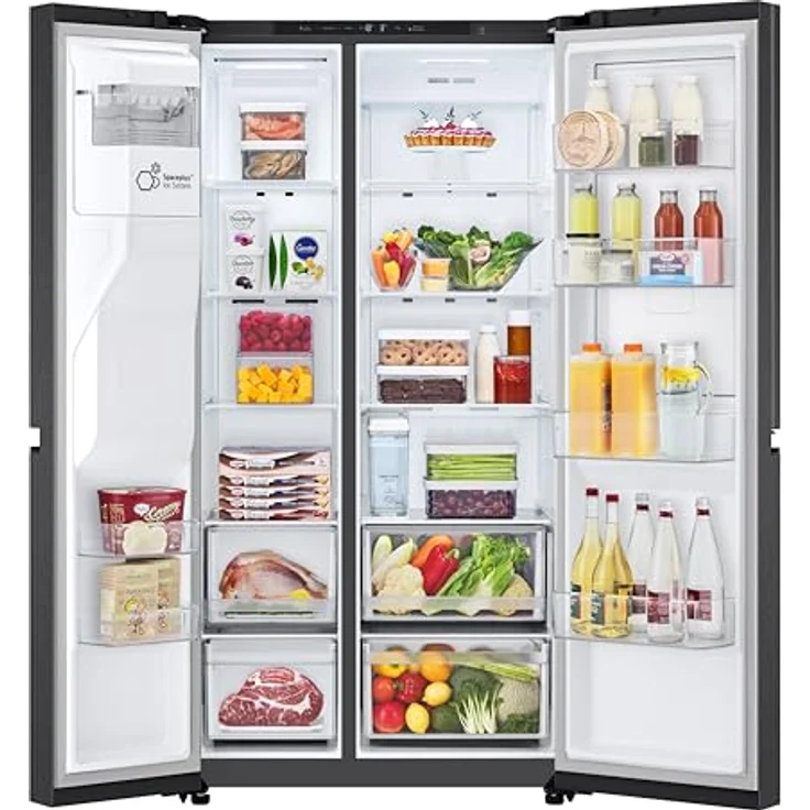 LG GSJC41EPPE Side-by-Side Kühlschrank, 420 l Kühlbereich, 179 cm Höhe, Energieklasse E, Essence Matte Black – Bild 5