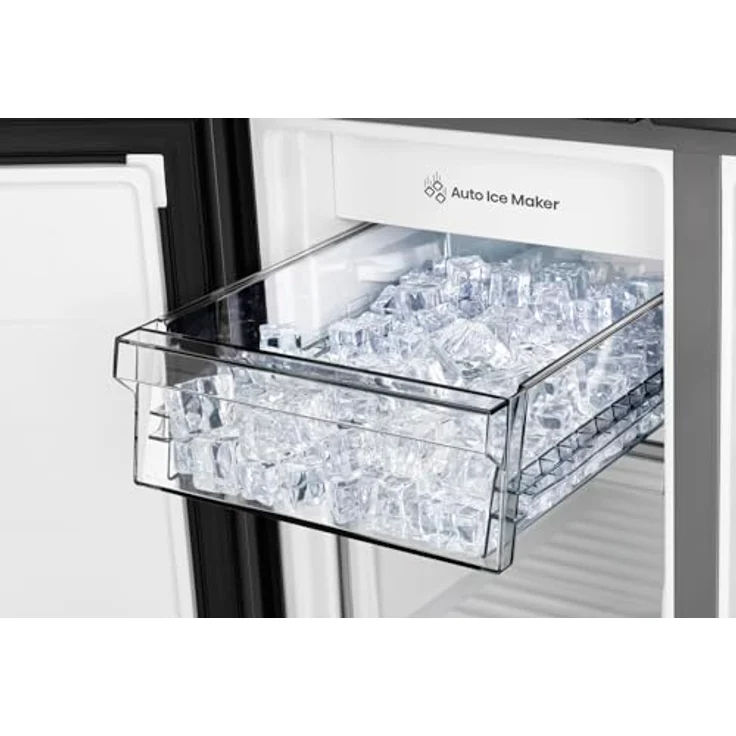 Hisense RQ5P470SYFD, French Door Kühl-Gefrier-Kombination mit 304 l Kühl- und 179 l Gefriervolumen, Schwarz, No Frost-Funktion, Schnellgefrier-Modus und LED-Innenbeleuchtung – Bild 12