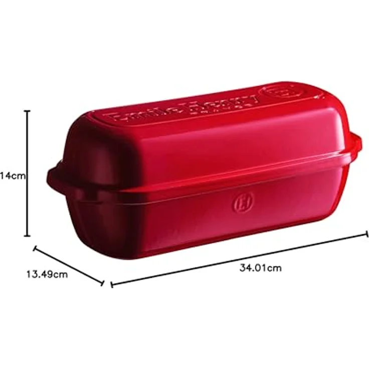 Emile Henry 345503 Italienisches Brot Leib Bäcker, Keramik, Burgund – Bild 8