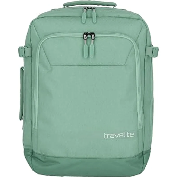 travelite KICK OFF Freizeitrucksack, geräumiger Rucksack für Sport und Freizeit, Handgepäck geeignet, Polyestergewebe, Schwarz mit Akzenten – Bild 1