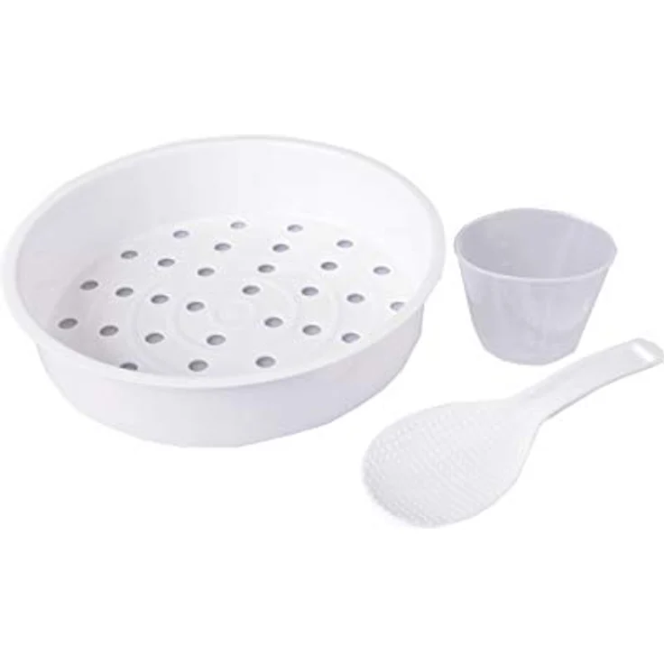 bkitchen Cook 200 Edelstahl Reiskocher mit Dunst- und Warmhaltefunktion, 4 L Volumen, 700 Watt, silber – Bild 4