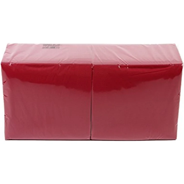Funny Zelltuchservietten | 40 x 40 cm, 1/4 Falz, 3-lagig, bordeaux |4er Pack (4 x 250 Stück) – Bild 2