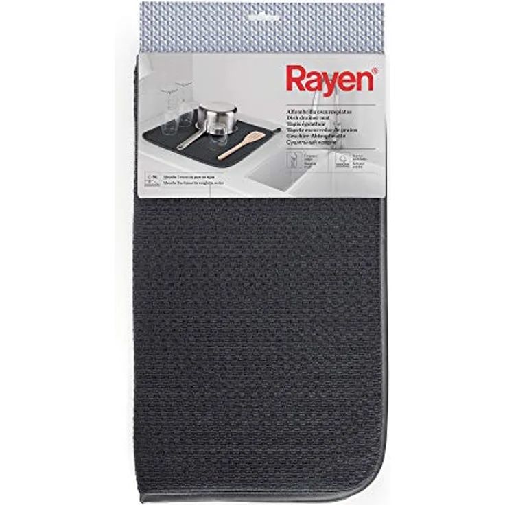 Rayen Abtropfmatte ,Dunkelgrau, Medidas: 40 x 46 cm