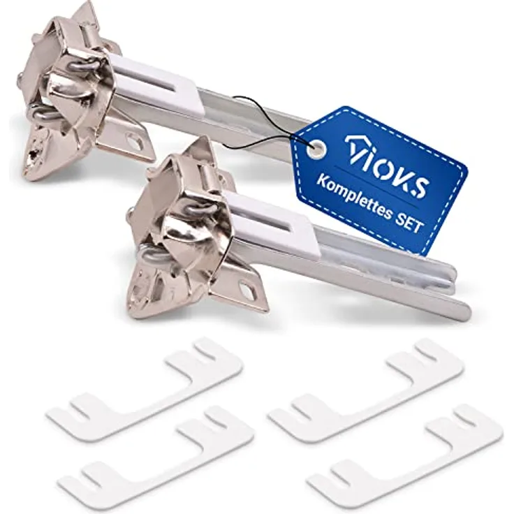 VIOKS DWWE2636 2X Set Türscharnier/Ersatzteile für 00268698 Bosch Siemens Bauknecht Scharniere für Einbau Kühlschrank Türen, Metall