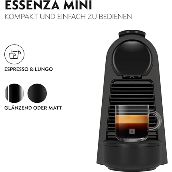 NESPRESSO Vertuo Kapselmaschine, Automatische kompakte Maschine mit 19 Bar Druck und Willkommensset – Bild 3