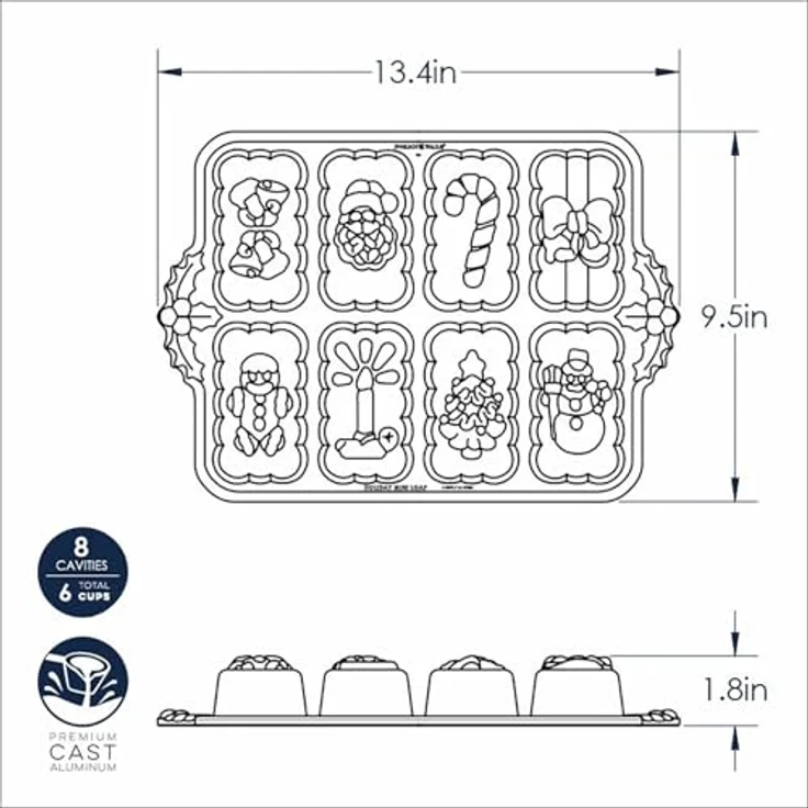 Nordic Ware Backform '' Weihnachtsküchlein '' – Bild 6