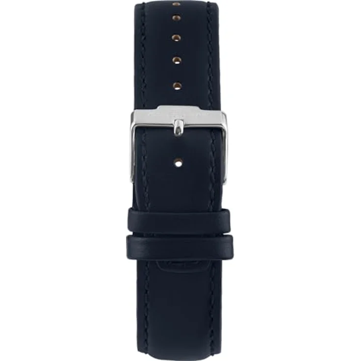 JACQUES LEMANS London 1-2193C, Herren-Armbanduhr mit blauem Lederarmband, Edelstahlgehäuse und Quarzwerk, Kalenderfunktion – Bild 3