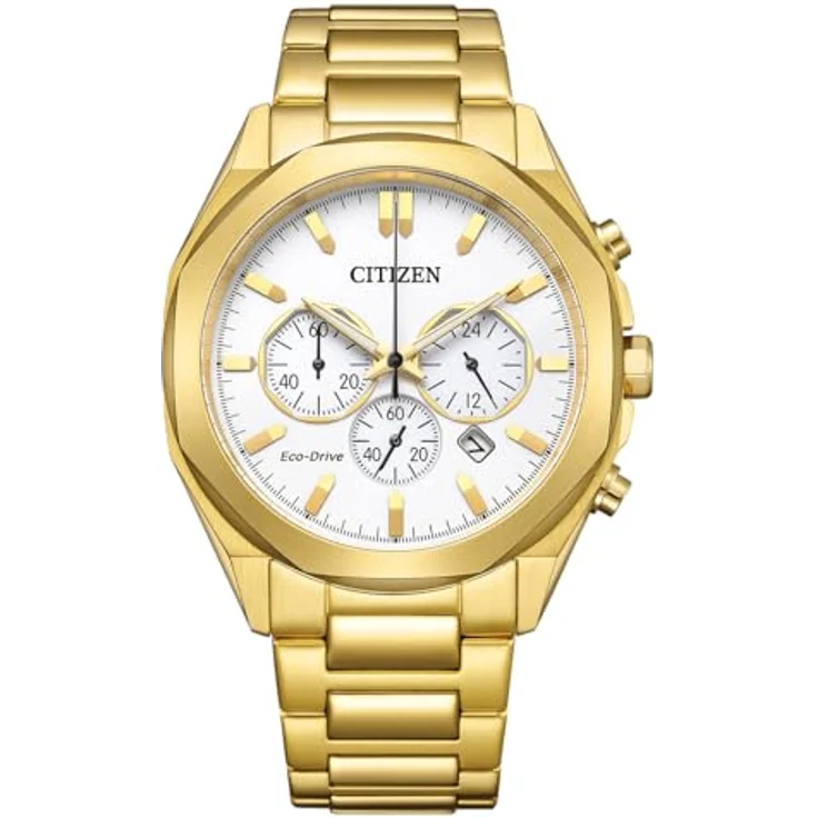 Citizen Herren Solar Chronograph Uhr CA4592-85A, Edelstahl, Silber – Bild 2