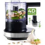 NUTRI-CHOPPER 4D Zerkleinerer Küche elektrisch mit AUTO-BLADE Funktion – BPA-frei – Deutsche Marke – Food Processor Universalzerkleiner Multizerkleinerer Zwiebel Fleisch Nüsse Pesto