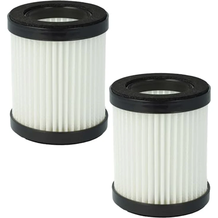 VHBW Filterset 2x Staubsaugerfilter kompatibel mit Beldray Airgility 29.6V BEL01110, BEL01004 - waschbar, Mikrovlies, schwarz/weiß – Bild 1