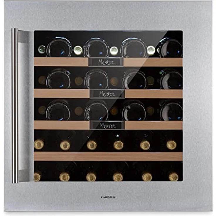 Klarstein Vinsider 36 Built-In Uno Weinkühlschrank, Einbau, edelstahl, 36 Flaschen, Energieklasse G – Bild 2