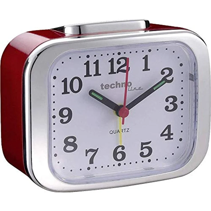 technoline Wecker Modell XL, Quarzuhr mit Beleuchtung und Weckalarm, 110 x 55 x 85 mm – Bild 4
