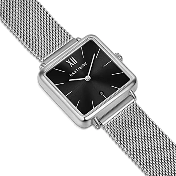 Eastside Damen Uhr analog Japan Quarzwerk mit Edelstahl Silber Armband - Urbaner Charme und edle Materialien – Bild 4