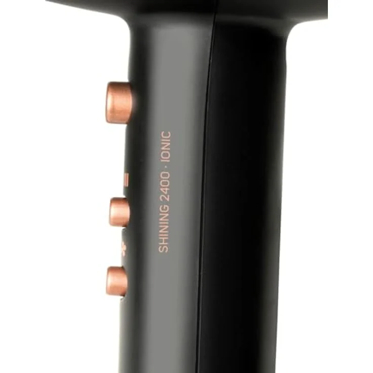 Taurus Shining 2400 Haartrockner, 2400 Watt, Kaltstufe, Ionen-Technologie, schwarz – Bild 2