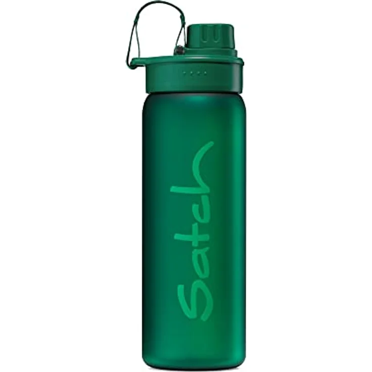 satch Sport Trinkflasche BPA frei 650 ml, Auslaufsicher und Kohlensäure geeignet, für Sport- und Erfrischungsgetränke Green