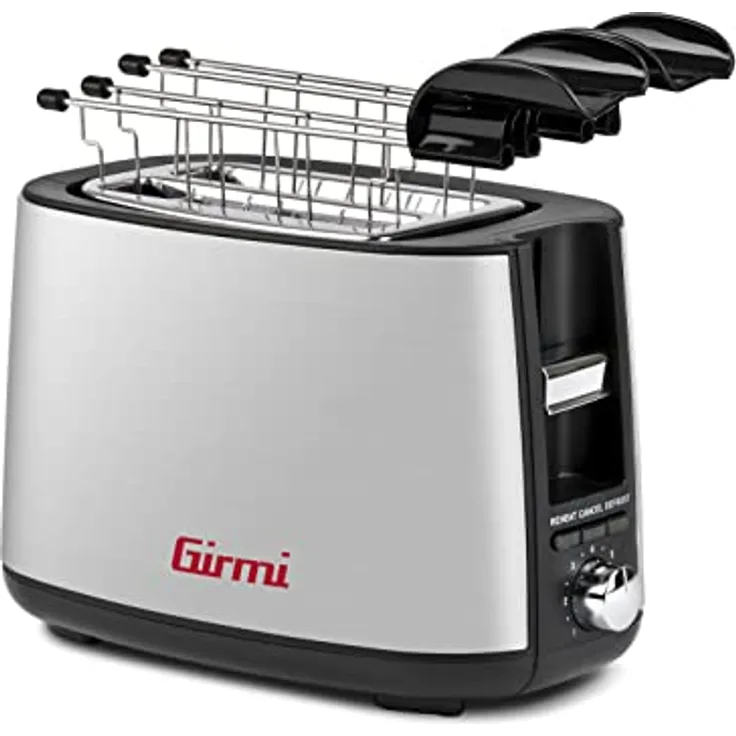 Girmi TP54 Toaster, 750W, 7 Kochstufen, Edelstahl