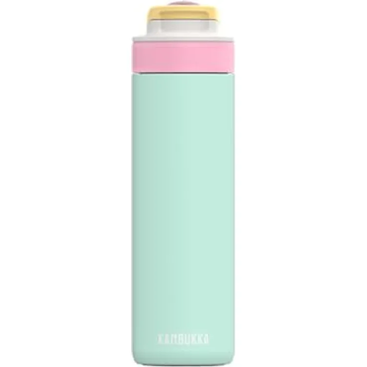 Kambukka Lagoon Insulated 600ml Ice Pop, Thermoskanne mit Strohhalm, kühlend für bis zu 22 Stunden, auslaufsicher, BPA-frei, weicher Silikon-Auslass
