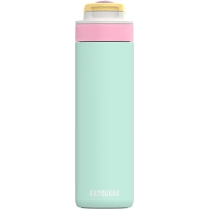 Kambukka Lagoon Insulated 600ml Ice Pop, Thermoskanne mit Strohhalm, kühlend für bis zu 22 Stunden, auslaufsicher, BPA-frei, weicher Silikon-Auslass – Bild 1