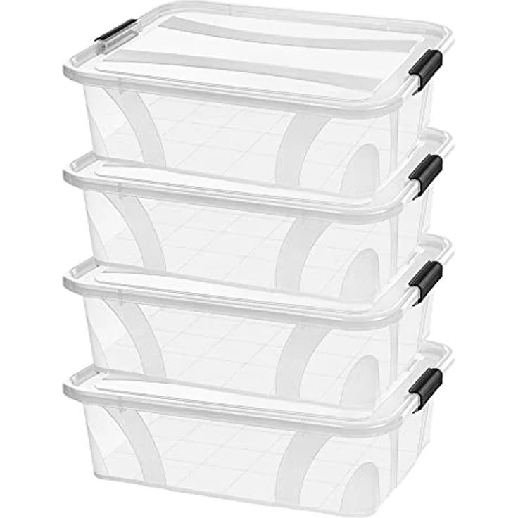 Siena Home Aufbewahrungsbox 7l 4 er Set Anzio – Bild 1