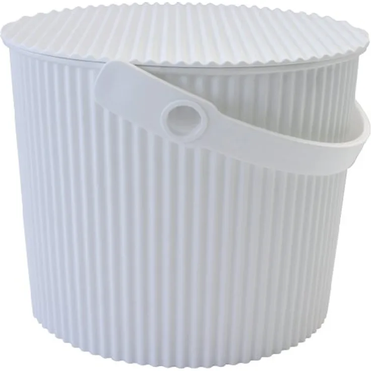Hachiman Omnioutil Eimer S - ? Lebensmitteltauglich (geprüft) ? Frei von Giftstoffen und Weichmachern ? Frostsicher bis -20 °C / Hitzebeständig bis 120 °C ? Stabile Sitzgelegenheit bis 150 kg (weiß)