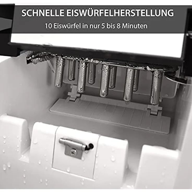 Syntrox Digitaler Edelstahl-Eiswürfelbereiter, Eiswürfelmaschine – Bild 8