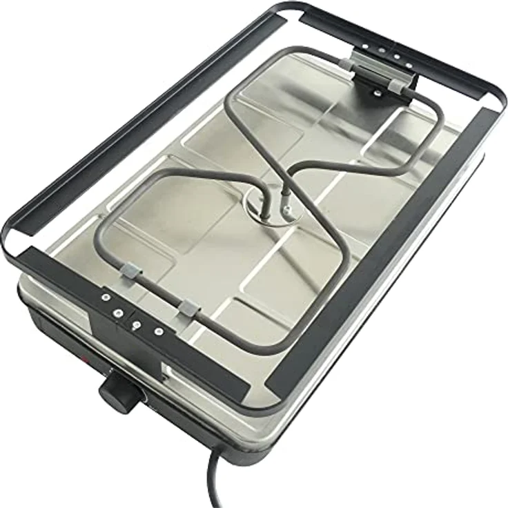 kela Raclette/Grill Geneva, für 8 Personen, Gusseisen, schwarz, 8x antihaftbeschichtete Pfännchen, 8x Spatel aus Buchenholz, 2 m Kabel, 64006 – Bild 5